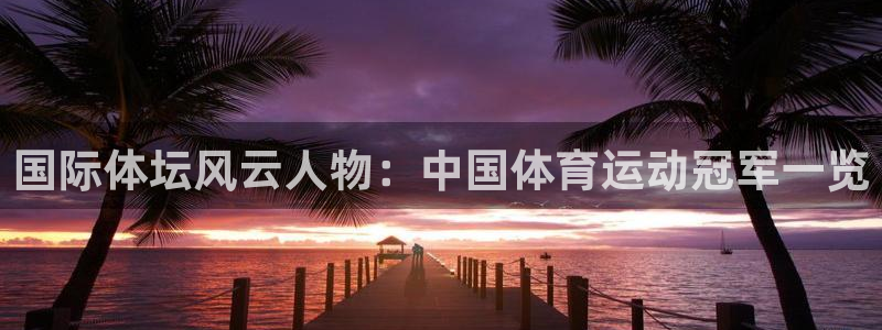 k1体育平台3915：国际体坛风云人物：中国体育运动冠军一览